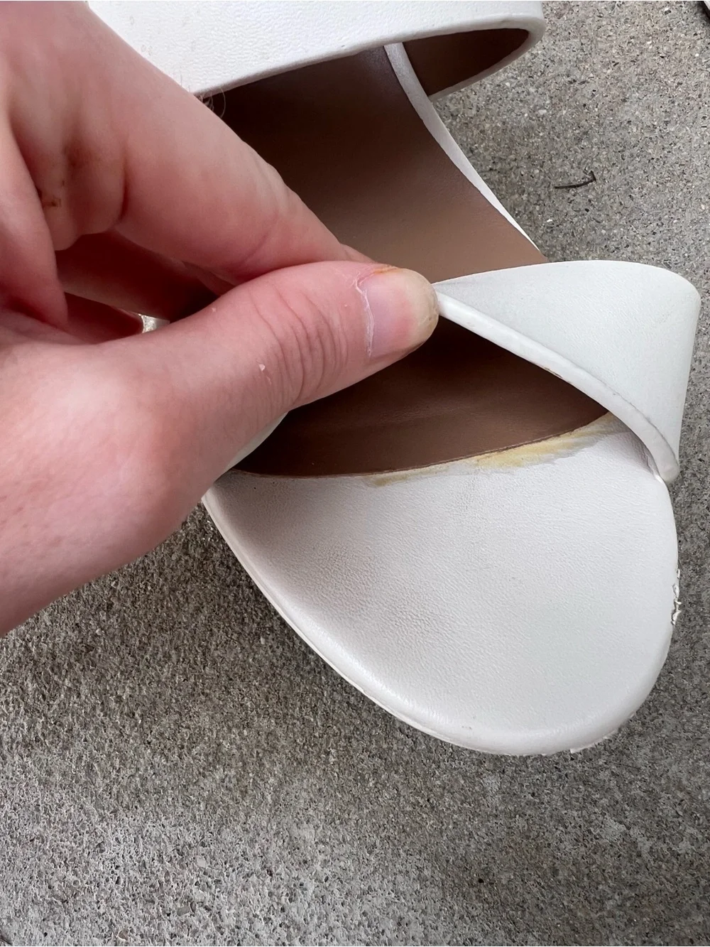 AEROSOLES Cream Platform Block Heel Sandals